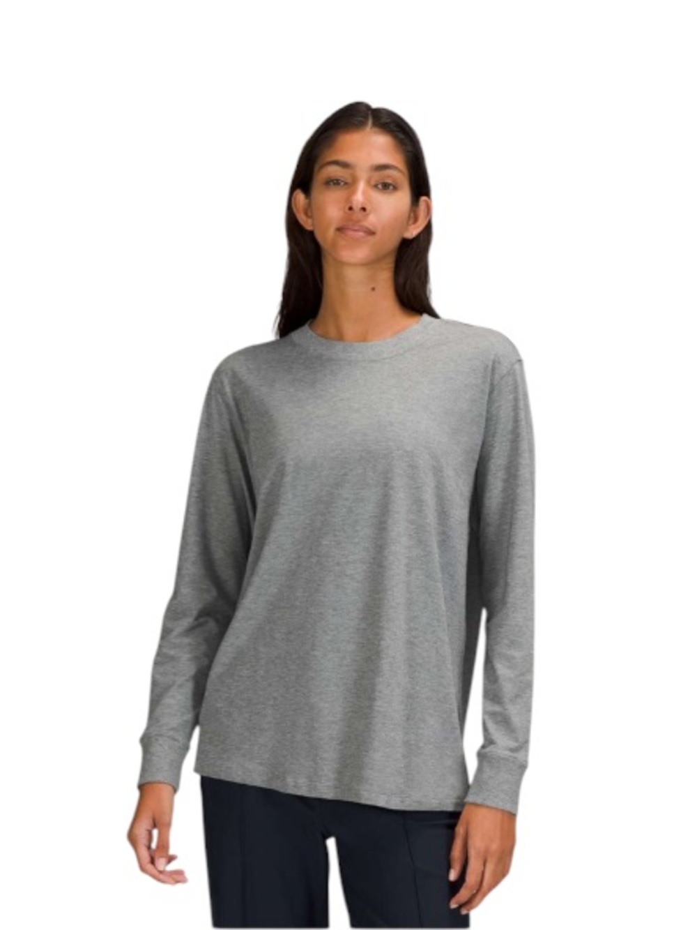 Lululemon NWT All Yours Long Sleeve Top Heathered Core Medium Grey Size 12 NEW